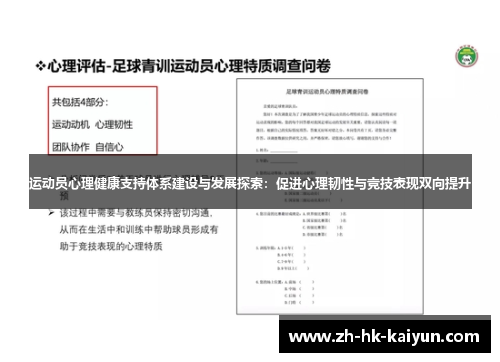 运动员心理健康支持体系建设与发展探索:促进心理韧性与竞技表现双向提升 运动员心理健康支持体系建设与发展探索:促进心理韧性与竞技表现双向提升